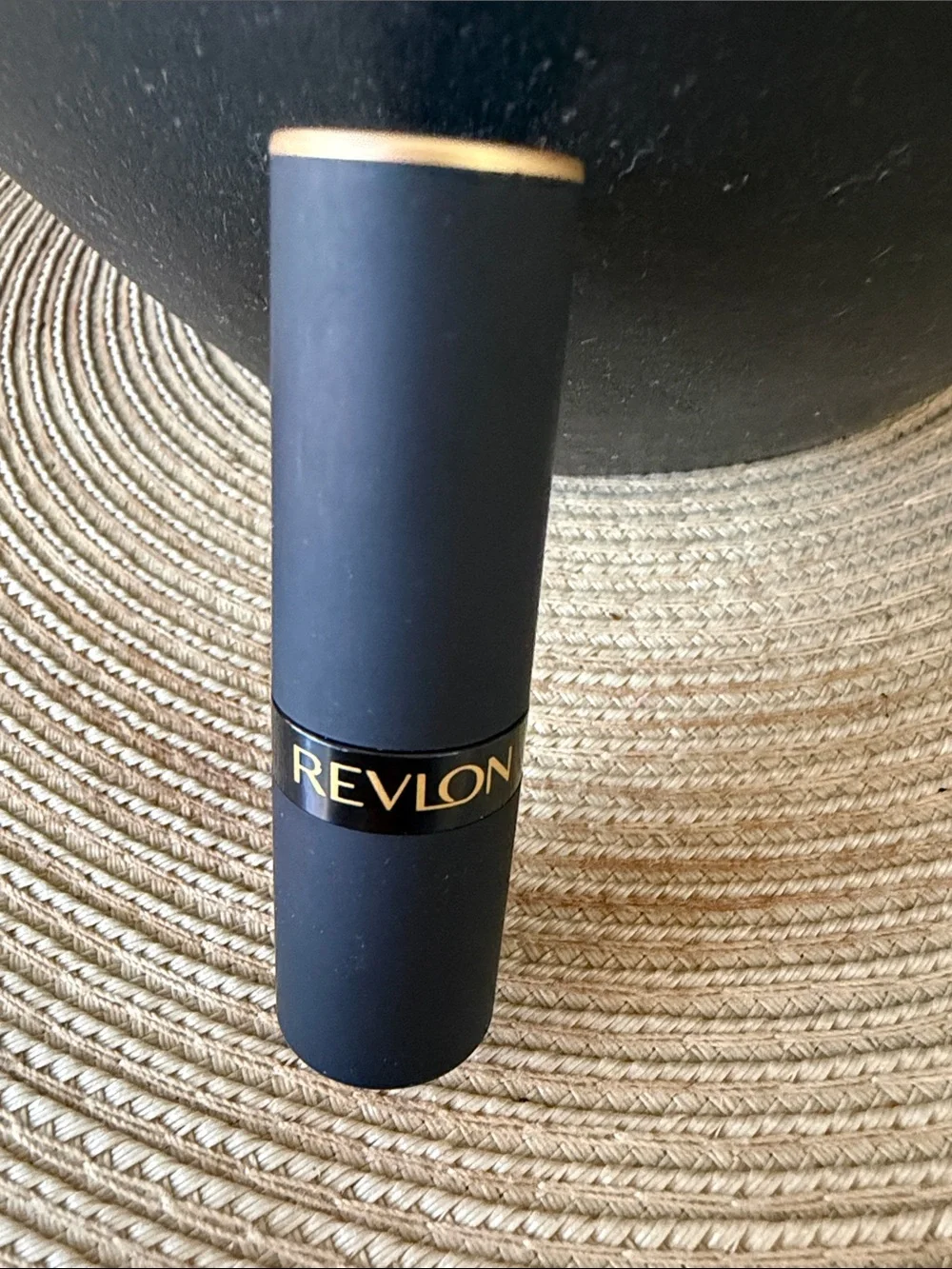 Revlon New 026 Getting Serious Matte Red Lipstick in Black & Gold Case